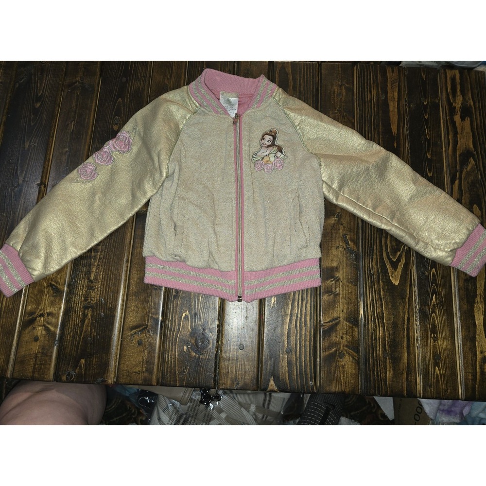 Disney Beauty & The‎ Beast Bomber Jacket Size 4